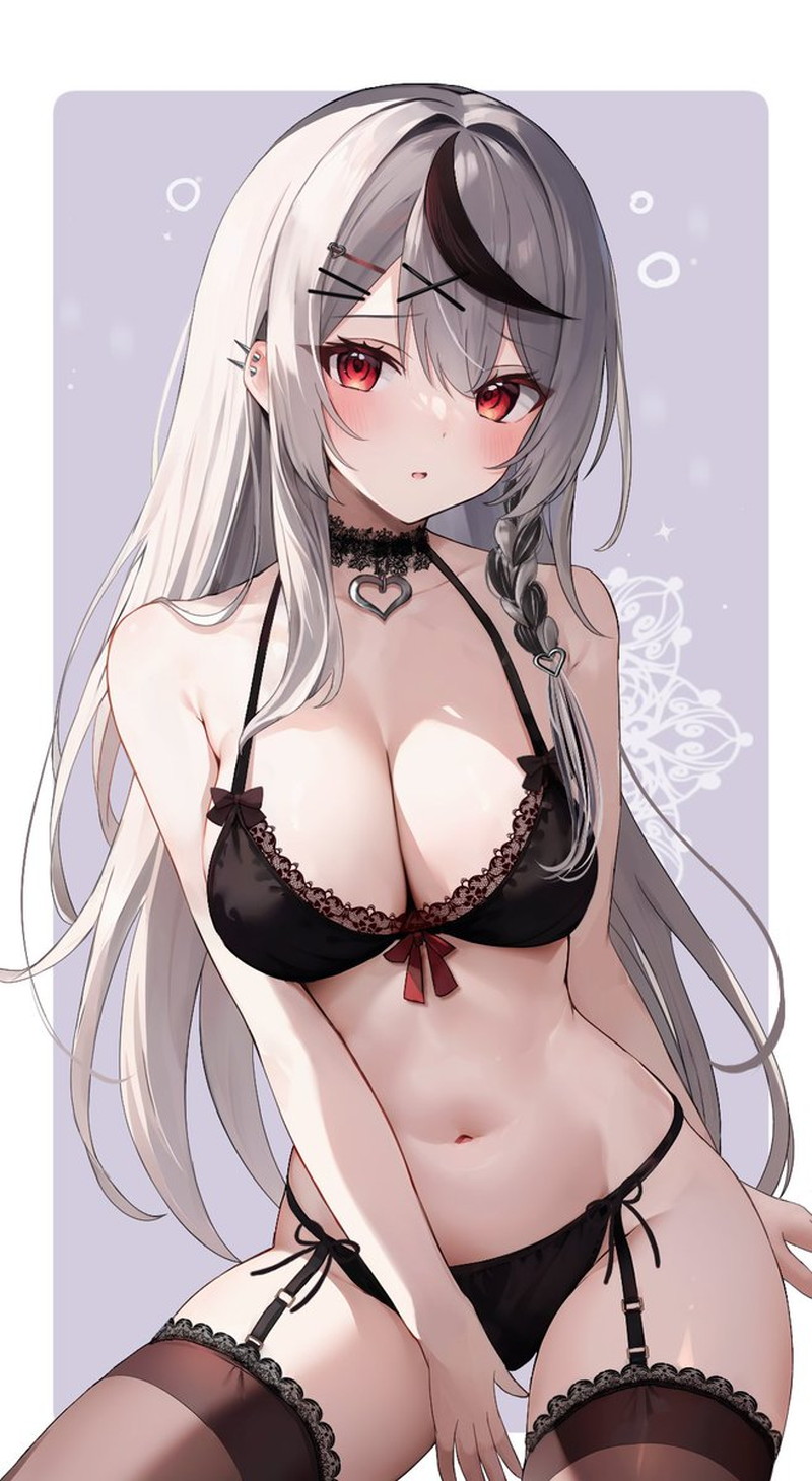 【二次】エッチなガーターベルトを付けた女子たちのエロ画像 Part８