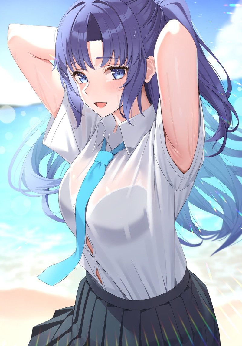 【二次】濡れ透けやスケスケな服を着た女の子のエロ画像 Part４３