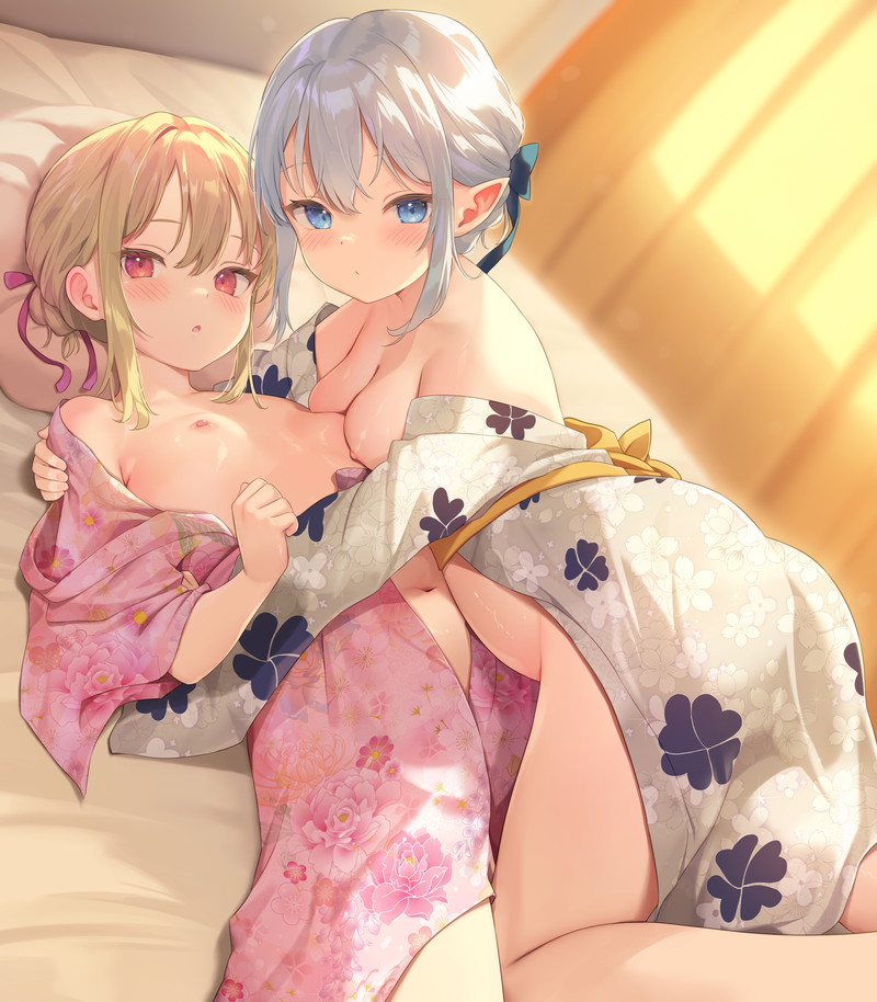 【二次】浴衣を着た女の子たちのエロ画像まとめ Part１０