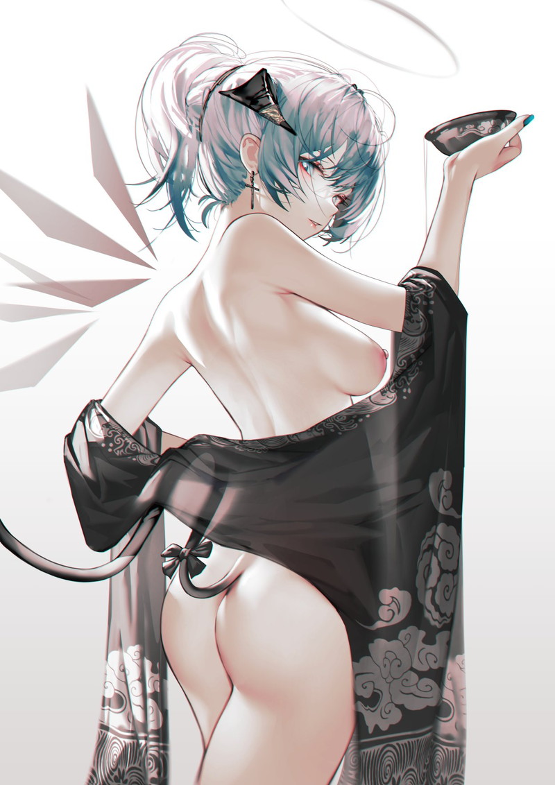 【二次】白髪、銀髪の女の子のエロ画像 Part８２