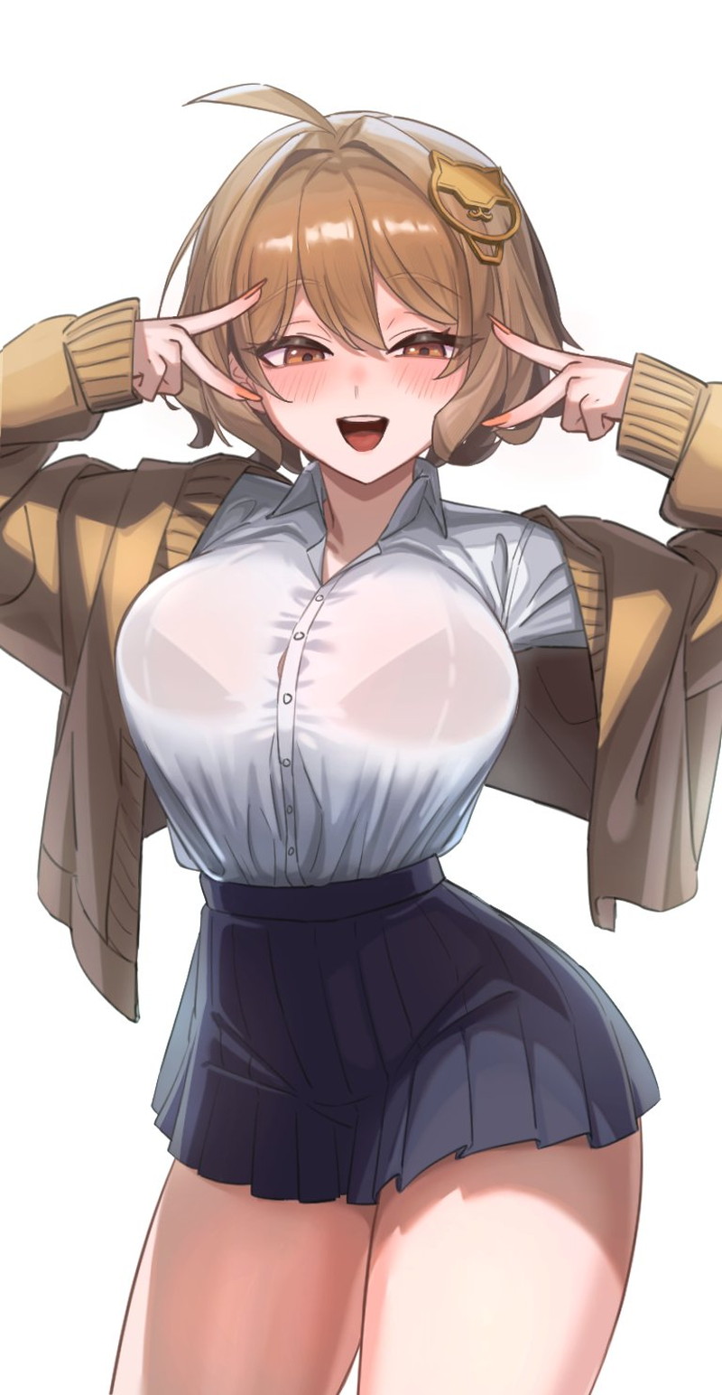 【二次】衣服に包まれた着衣おっぱいに興奮するエロ画像 Part２６