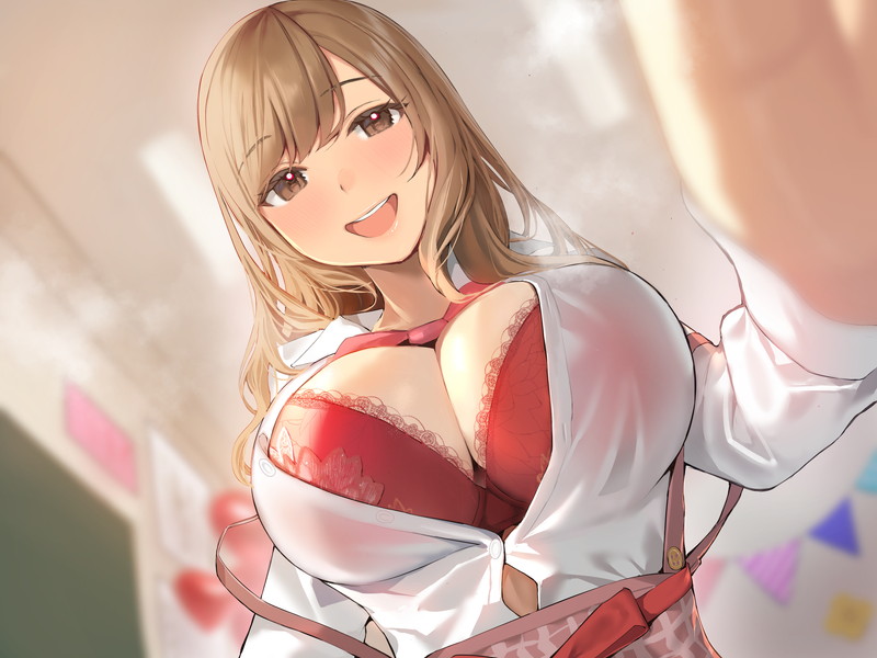 【二次】衣服に包まれた着衣おっぱいに興奮するエロ画像 Part２７