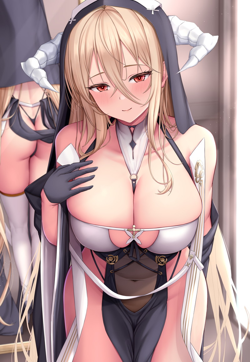 【二次】胸の谷間がエロい格好の女の子たちのエロ画像 Part１８