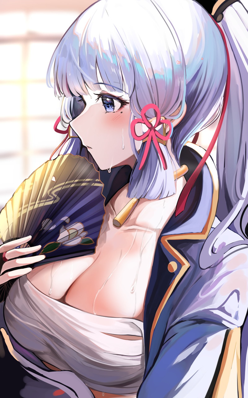【二次】胸の谷間がエロい格好の女の子たちのエロ画像 Part１９