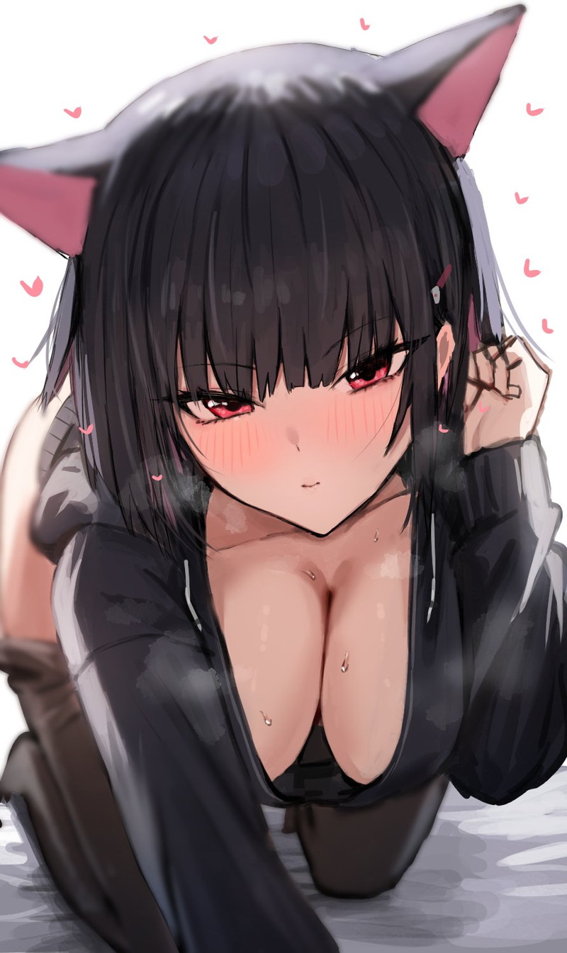 【二次】胸の谷間がエロい格好の女の子たちのエロ画像 Part１９