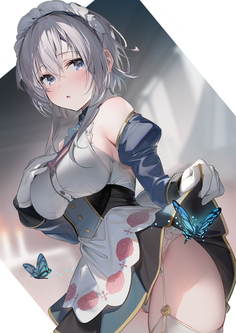 【二次】エッチなガーターベルトを付けた女子たちのエロ画像 Part９