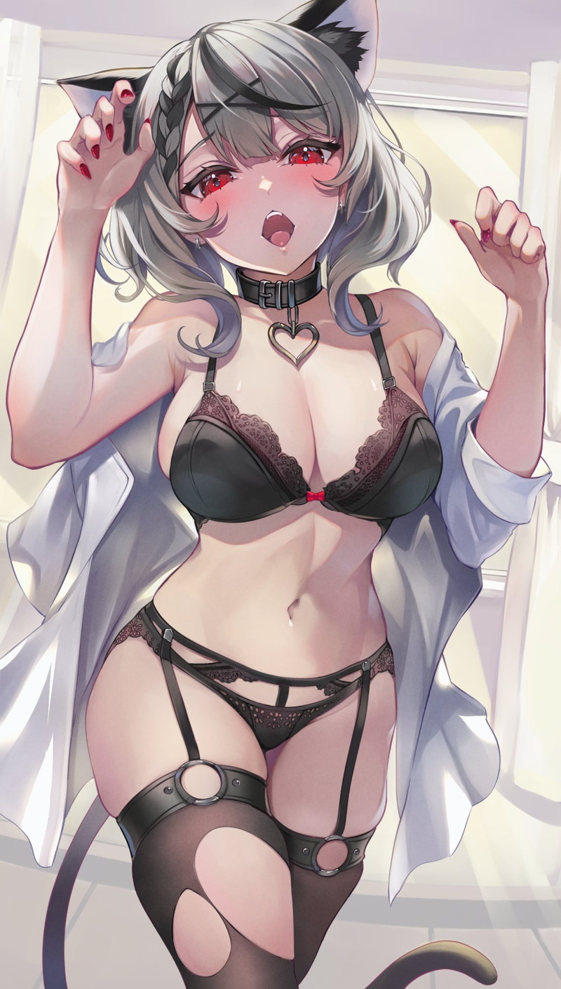 【二次】エッチなガーターベルトを付けた女子たちのエロ画像 Part９