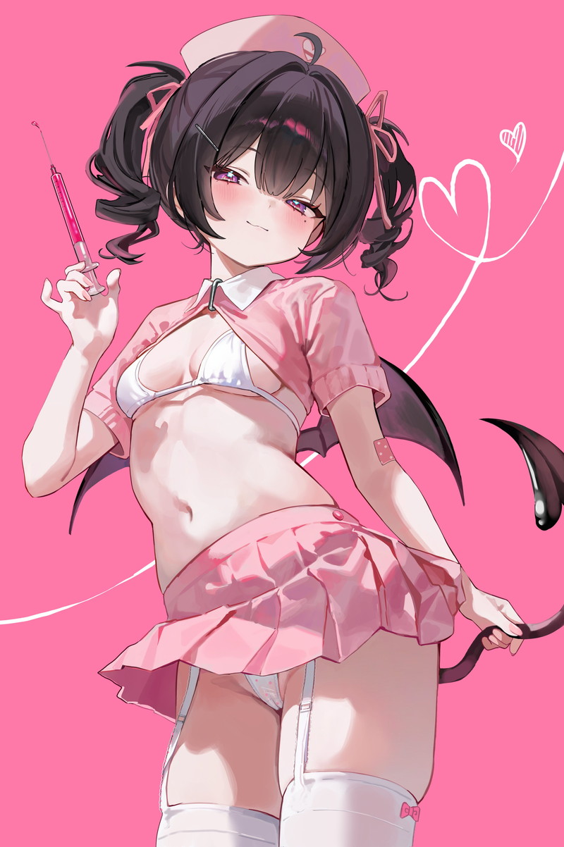 【二次】エッチなガーターベルトを付けた女子たちのエロ画像 Part９