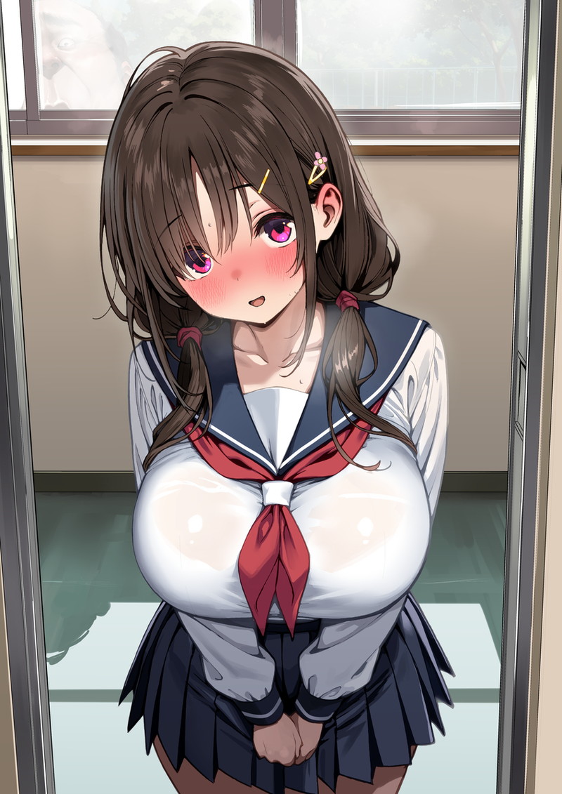 【二次】濡れ透けやスケスケな服を着た女の子のエロ画像 Part４４