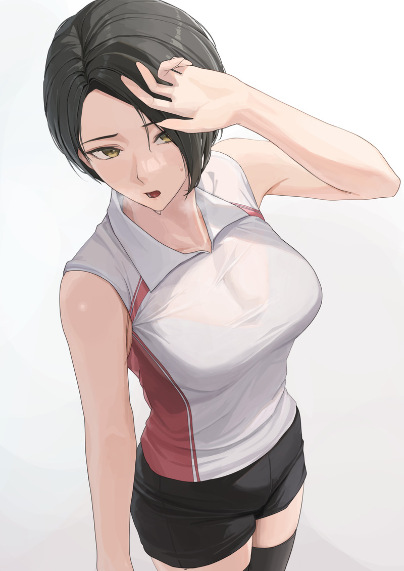 【二次】濡れ透けやスケスケな服を着た女の子のエロ画像 Part４４