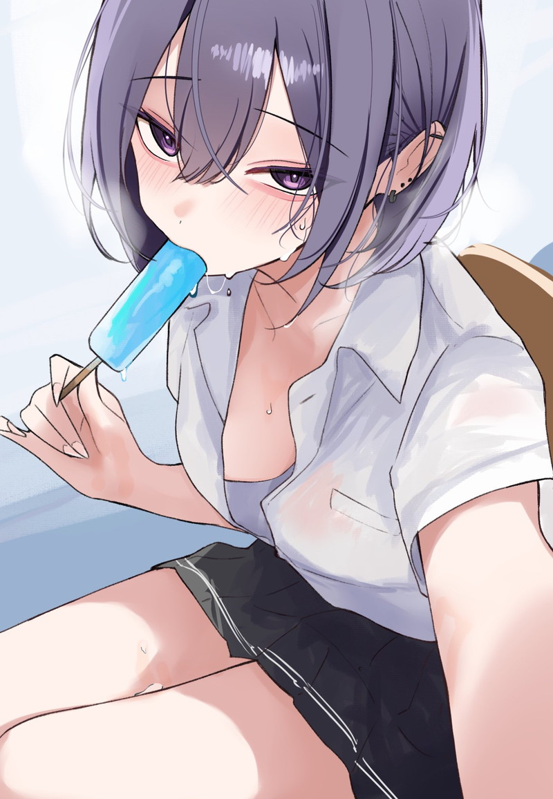 【二次】透け乳首やポッチがエロいノーブラ画像 Part３５