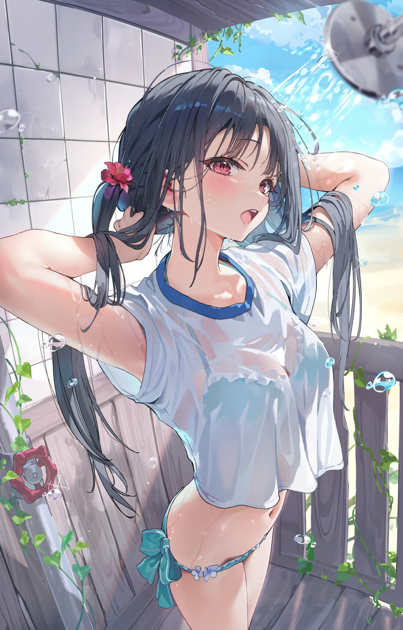 【二次】エッチで可愛いブラジャーを付けた女の子のエロ画像 Part７７