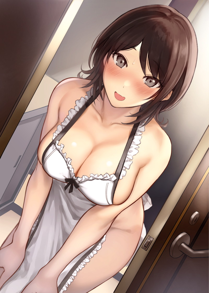 【二次】前かがみポーズで胸とお尻を強調してる女の子のエロ画像 Part６３