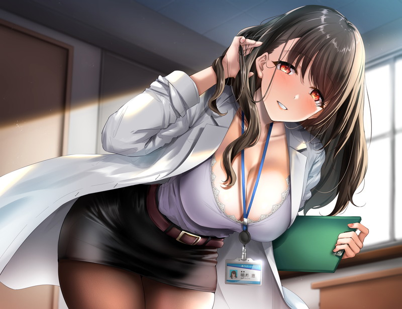【二次】前かがみポーズで胸とお尻を強調してる女の子のエロ画像 Part６３