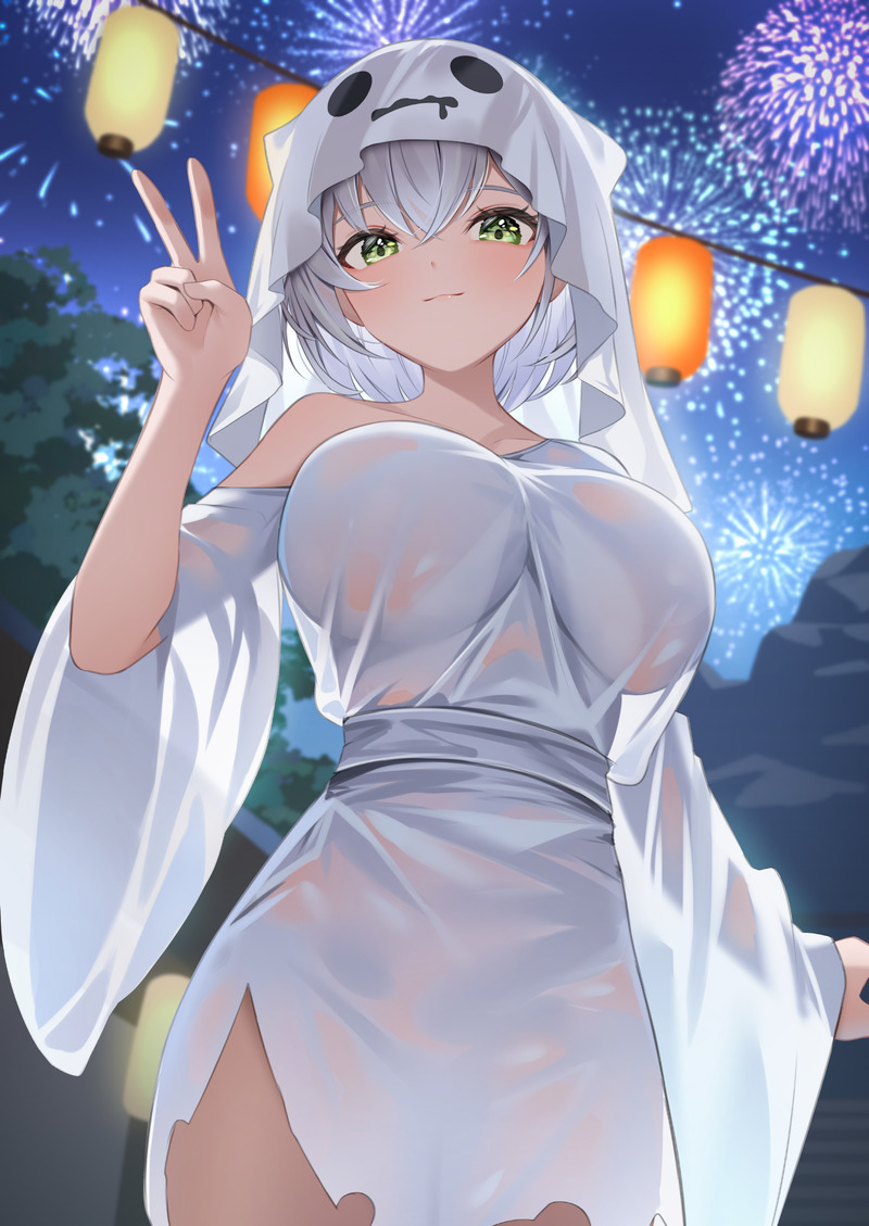 【二次】白髪、銀髪の女の子のエロ画像 Part８３