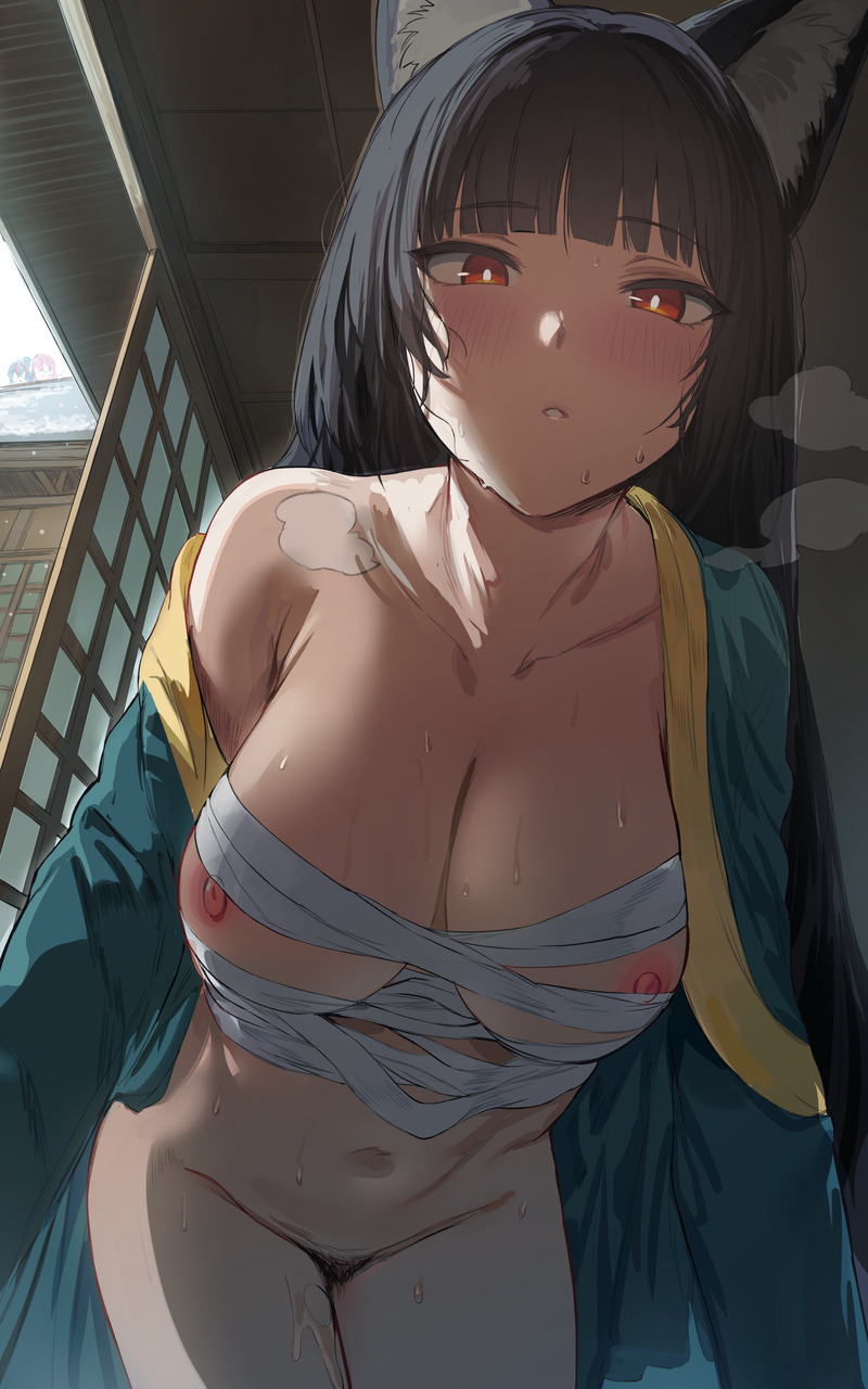 【二次】服や下着が脱げかかっている女の子たちのエロ画像 Part４１