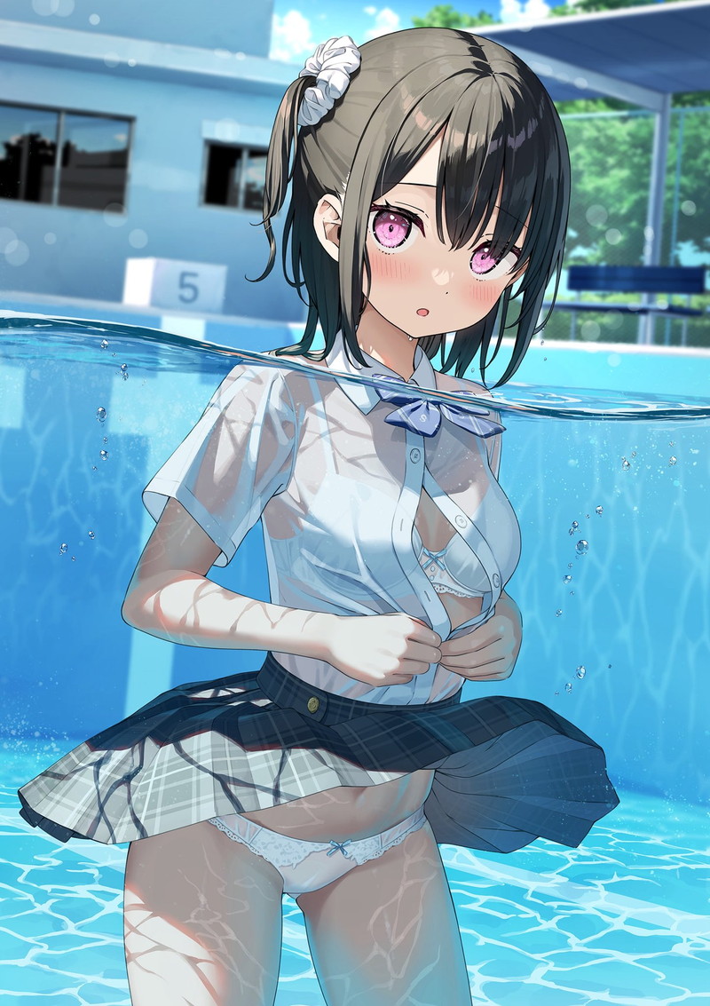 【二次】服や下着が脱げかかっている女の子たちのエロ画像 Part４２