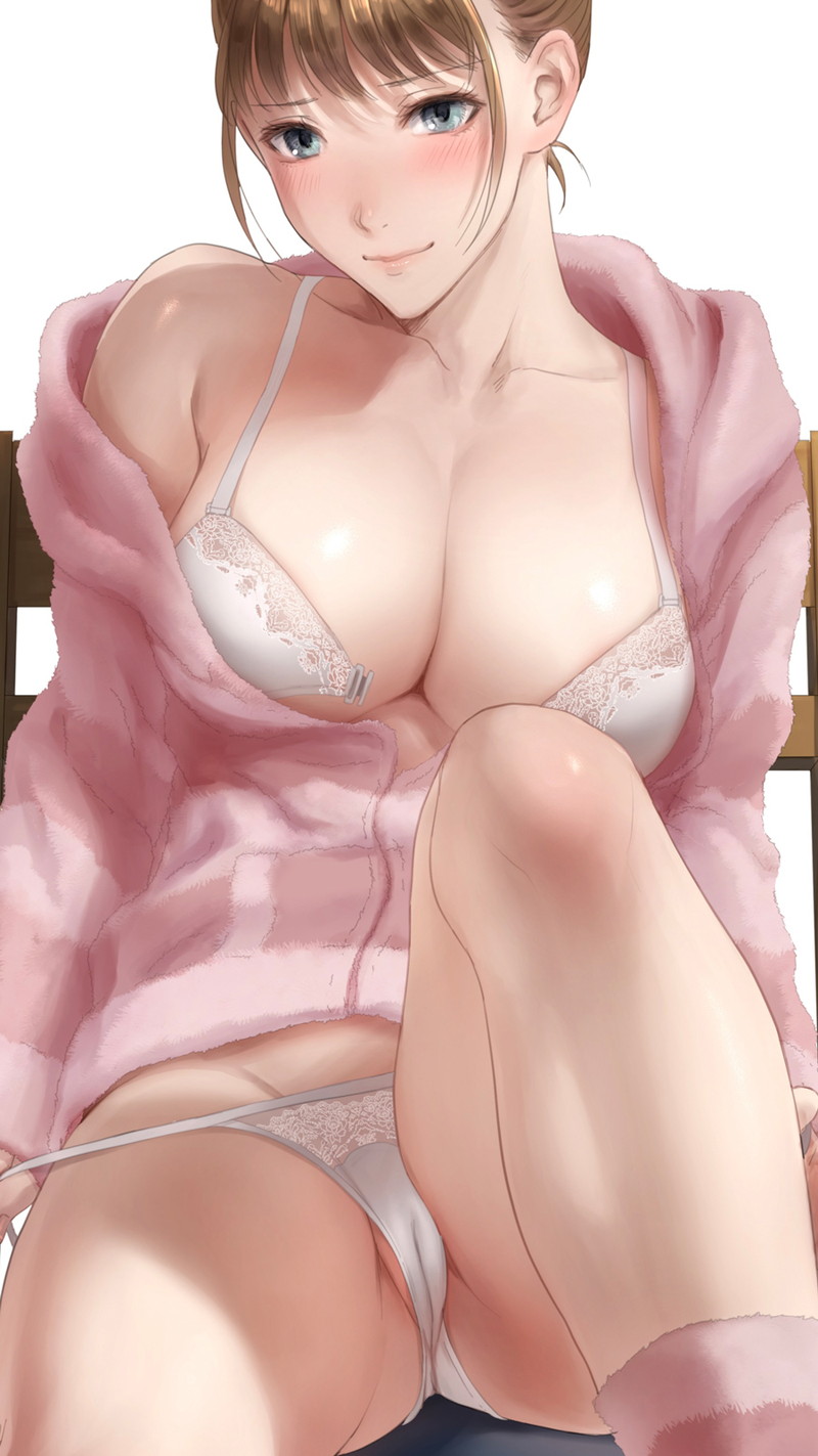【二次】服や下着が脱げかかっている女の子たちのエロ画像 Part４２