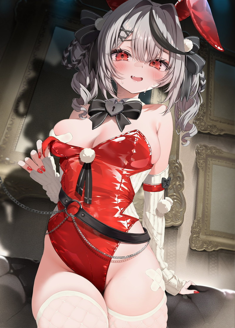 【二次】服や下着が脱げかかっている女の子たちのエロ画像 Part４３
