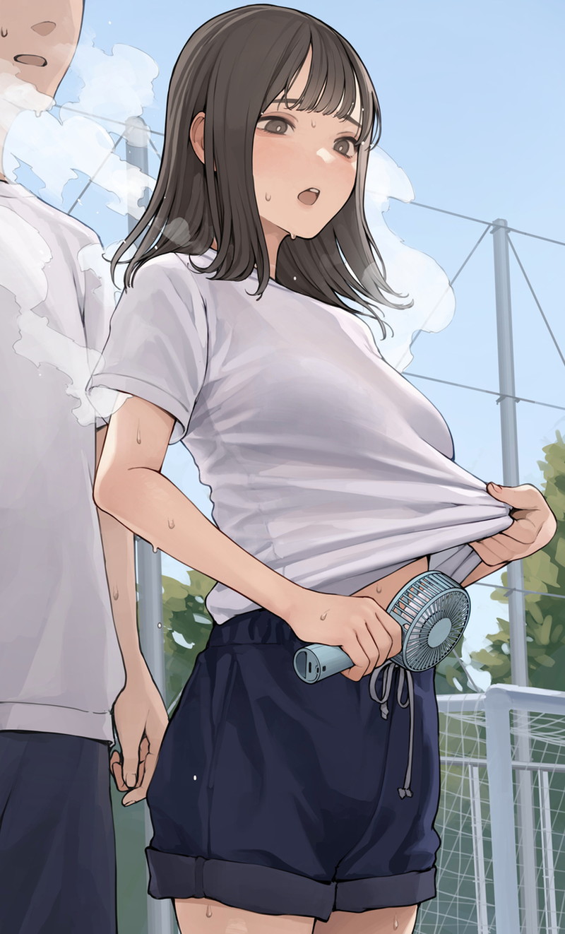 【二次】濡れ透けやスケスケな服を着た女の子のエロ画像 Part４５