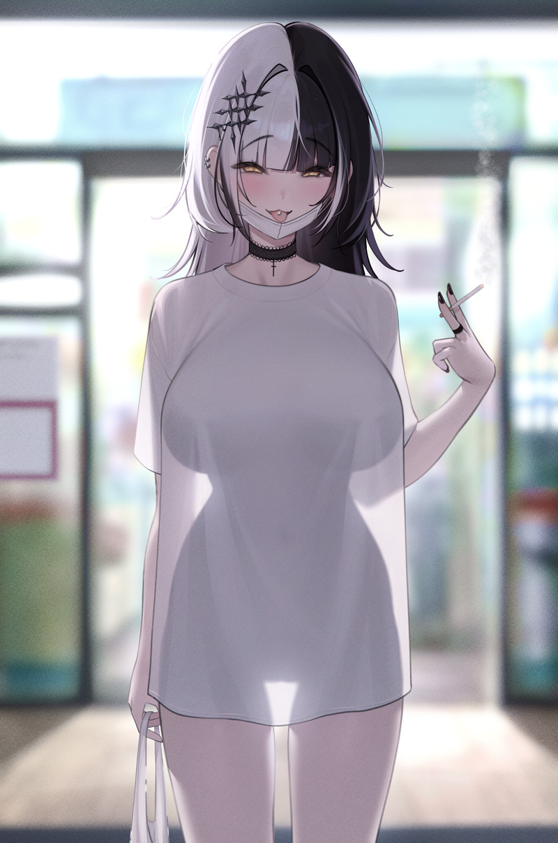 【二次】濡れ透けやスケスケな服を着た女の子のエロ画像 Part４５