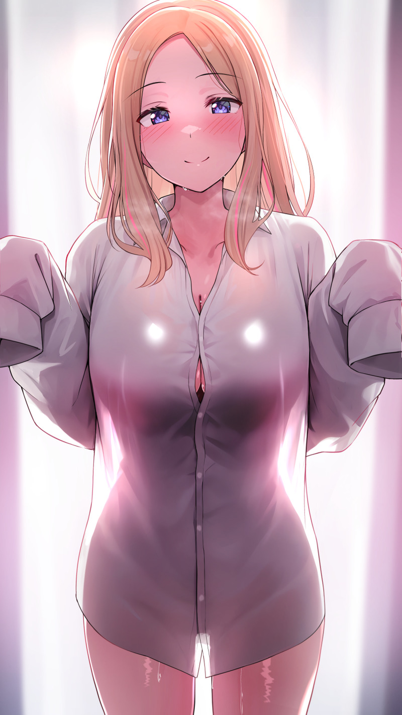【二次】濡れ透けやスケスケな服を着た女の子のエロ画像 Part４５