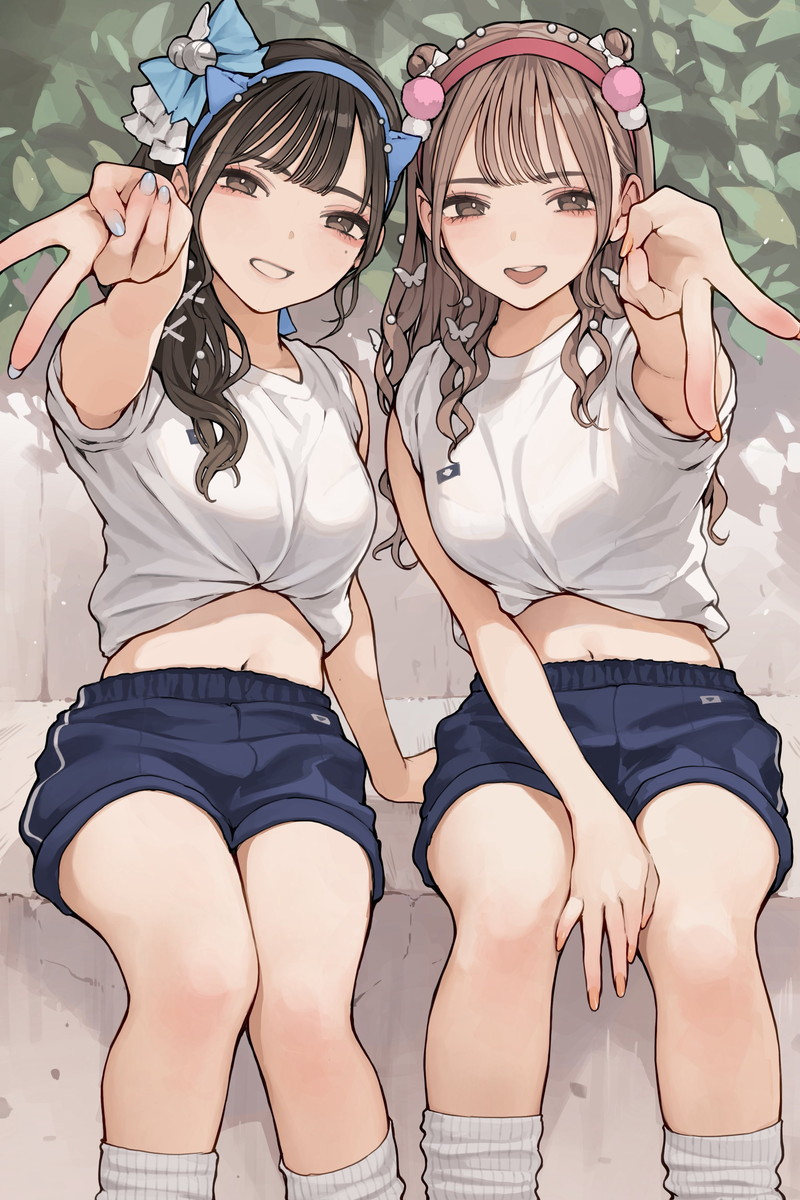 【二次】ピースサインをしている女の子たちのエロ画像 Part４４