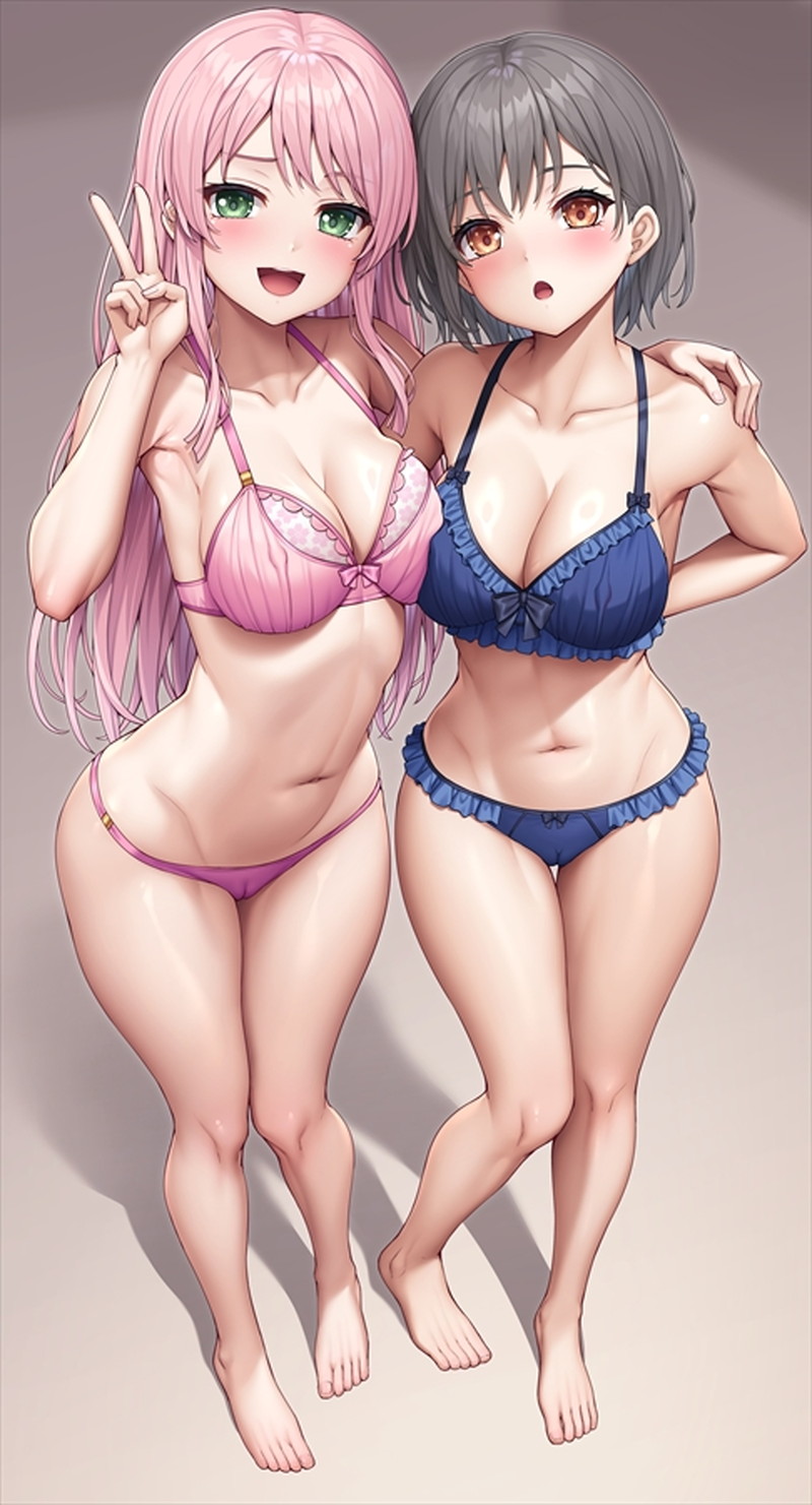 【二次】エッチで可愛いブラジャーを付けた女の子のエロ画像 Part７８