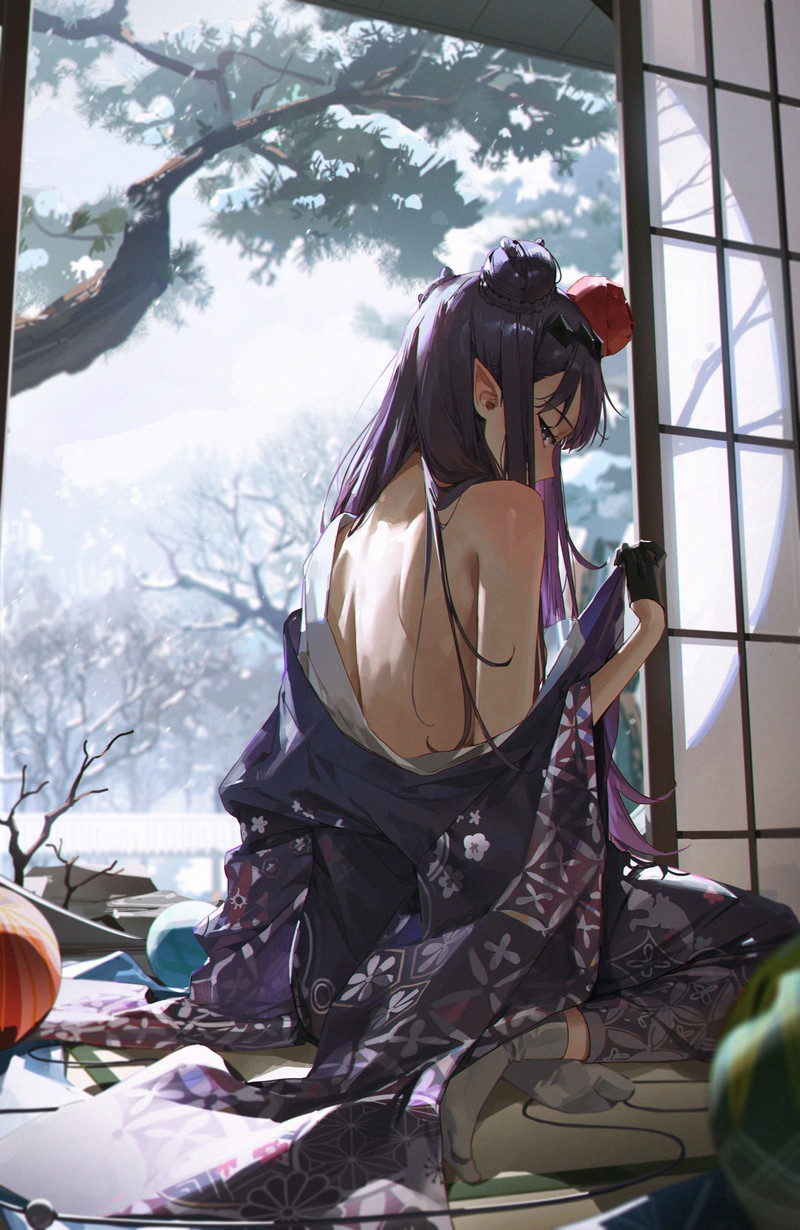 【二次】ロングヘアー、長髪の女の子のエロ画像 Part４９