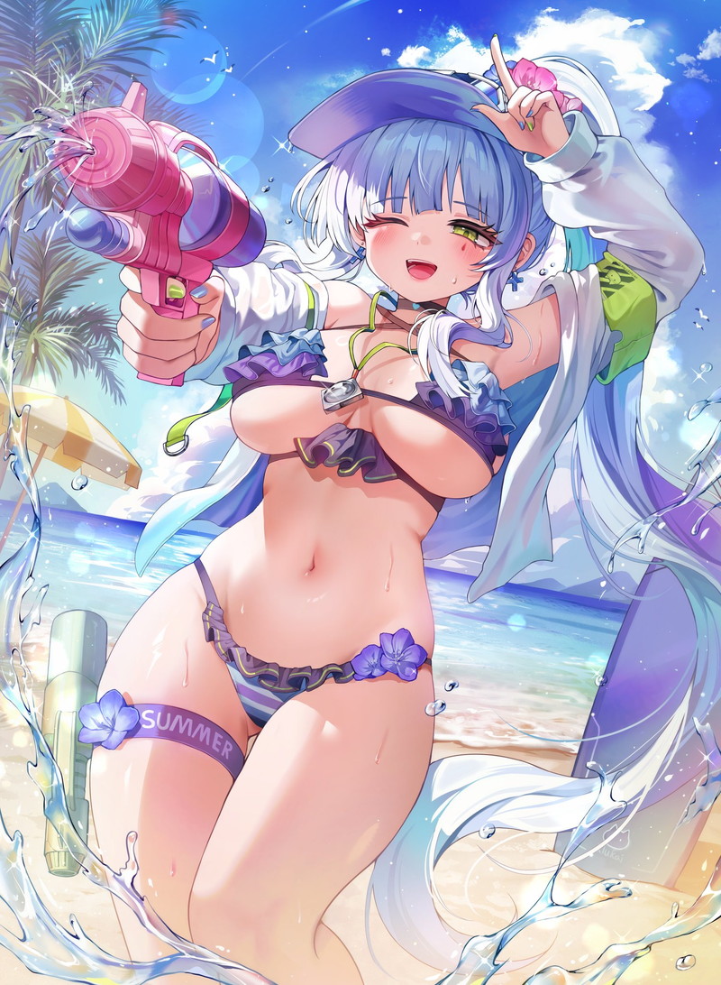 【二次】おっぱいの重みが伝わりそうな下乳、乳袋画像 Part４９