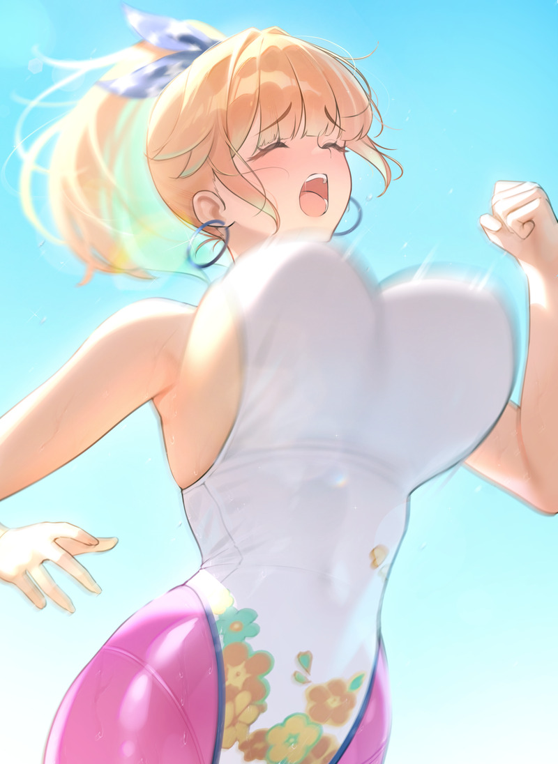 【二次】おっぱいが揺れてる乳揺れエロ画像まとめ Part２６