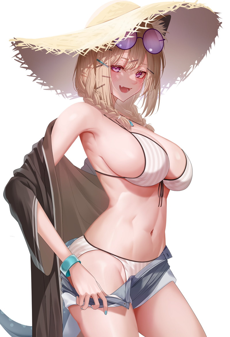 【二次】猫耳、狐耳などが生えたケモミミっ娘たちのエロ画像 Part１２８