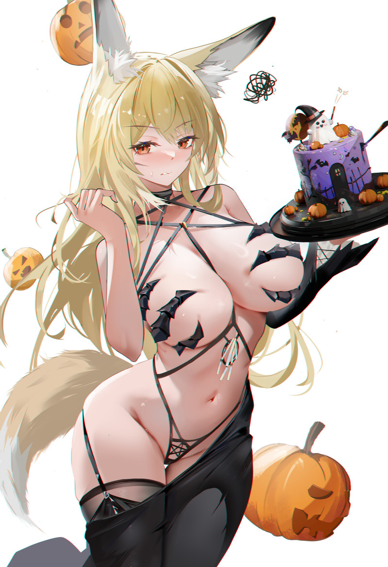 【二次】猫耳、狐耳などが生えたケモミミっ娘たちのエロ画像 Part１２８