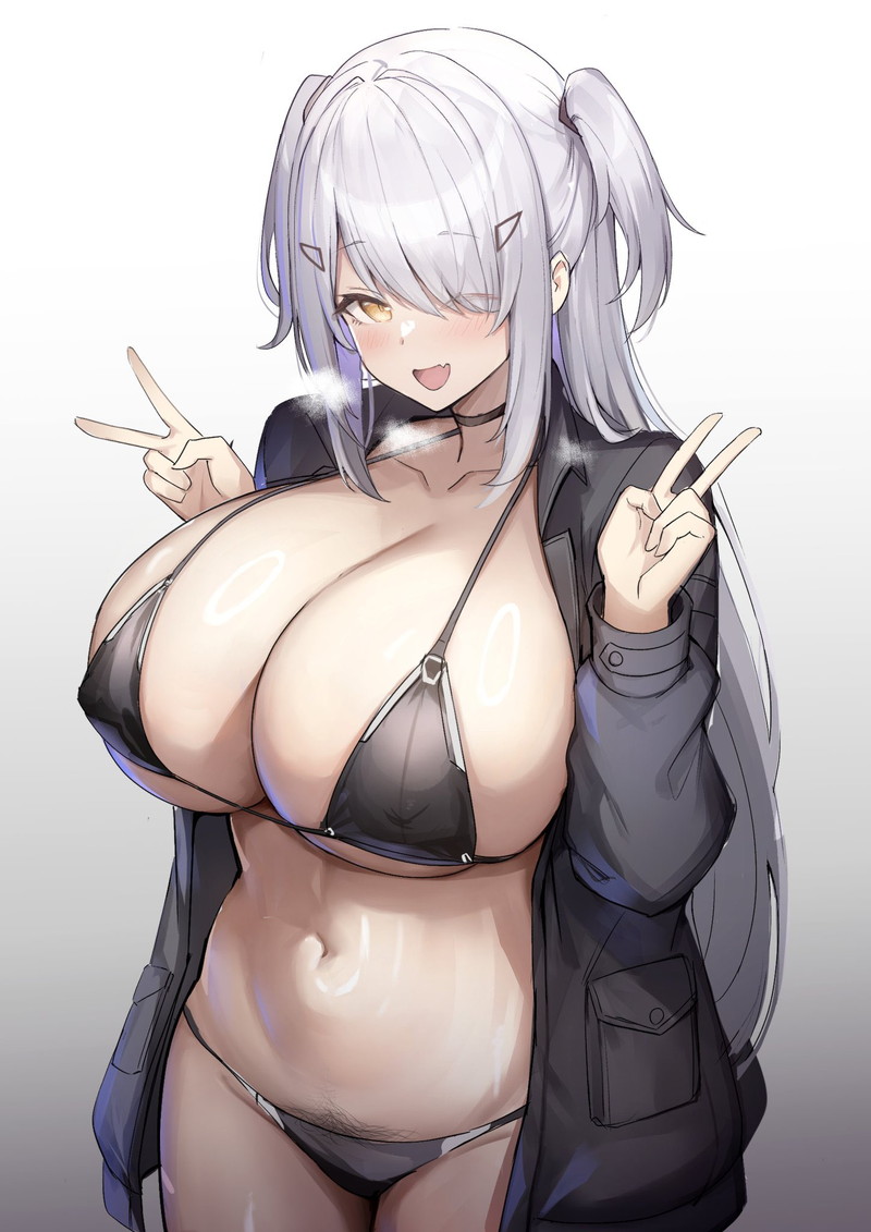 【二次】白髪、銀髪の女の子のエロ画像 Part８４