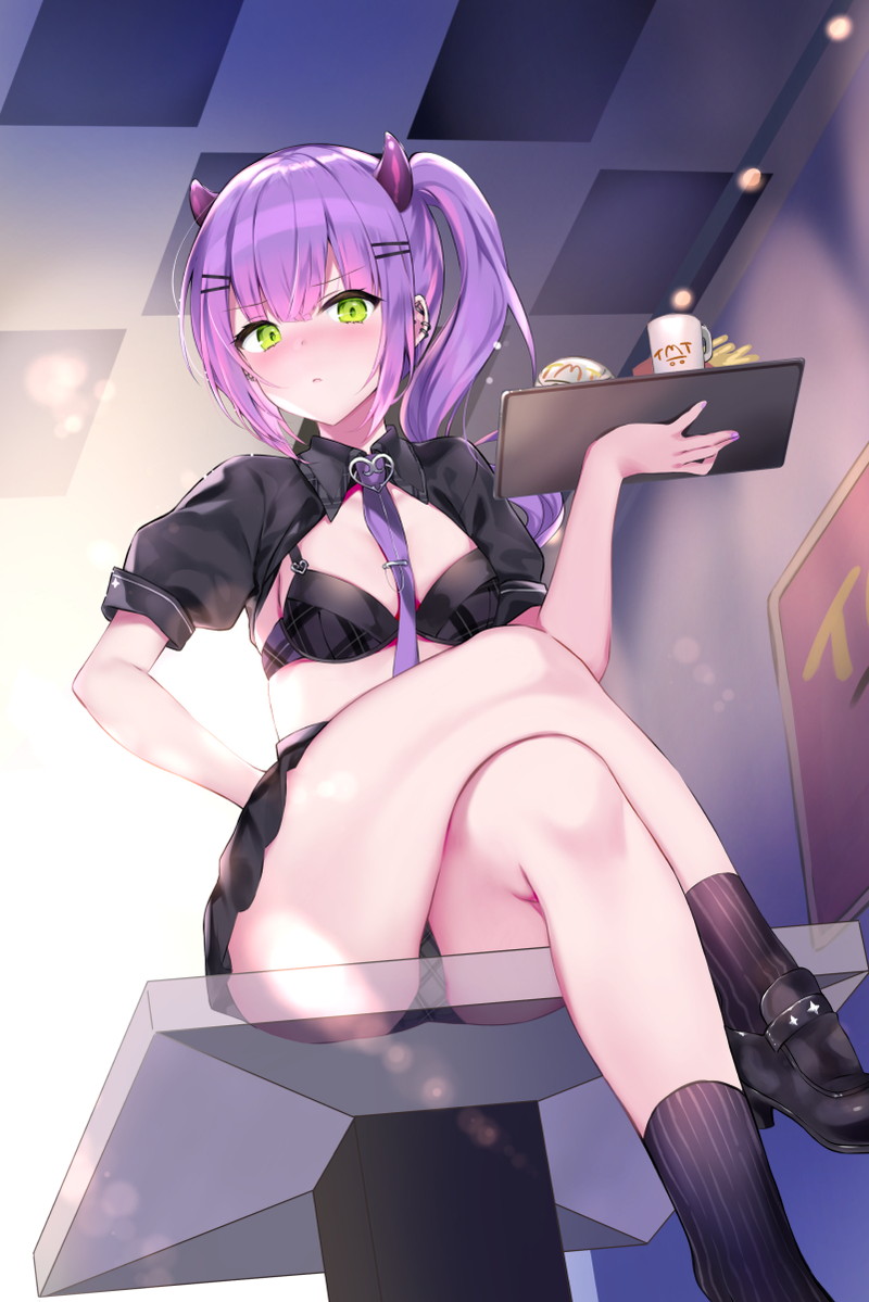【二次】紫髪の女の子のエロ画像 Part３３
