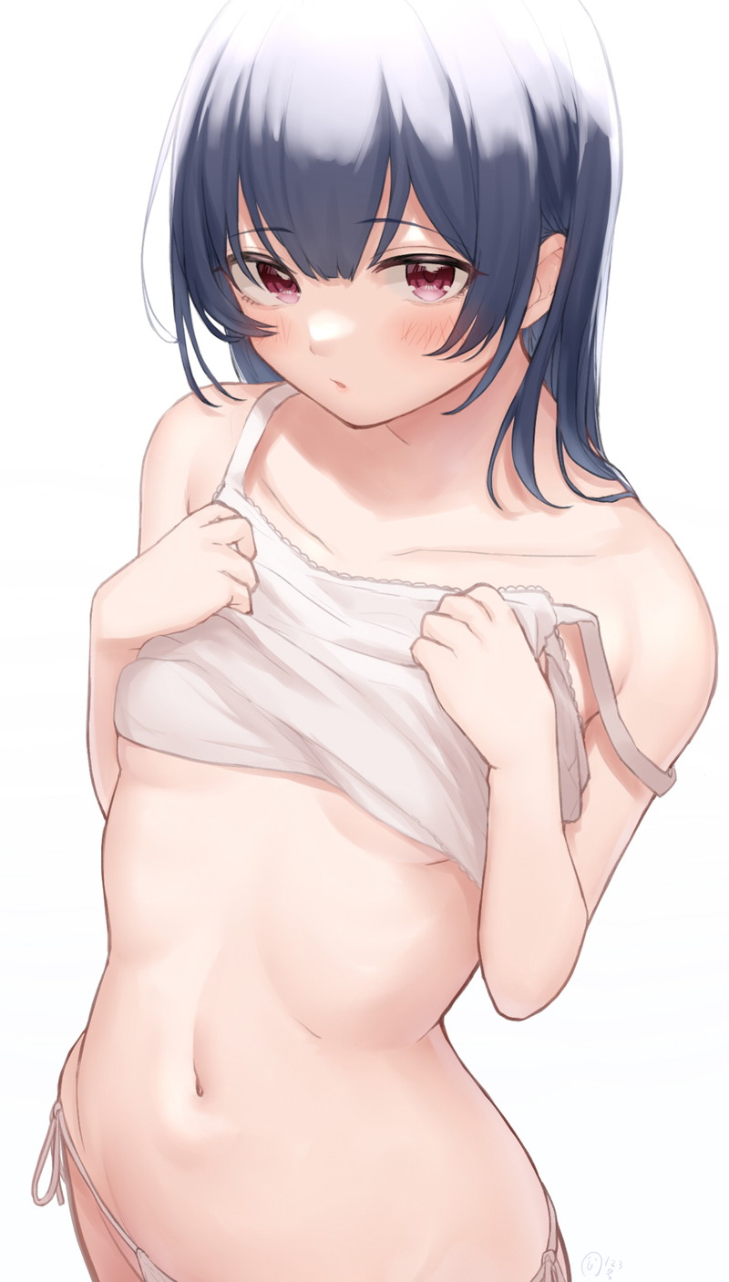 【二次】服や下着が脱げかかっている女の子たちのエロ画像 Part４４