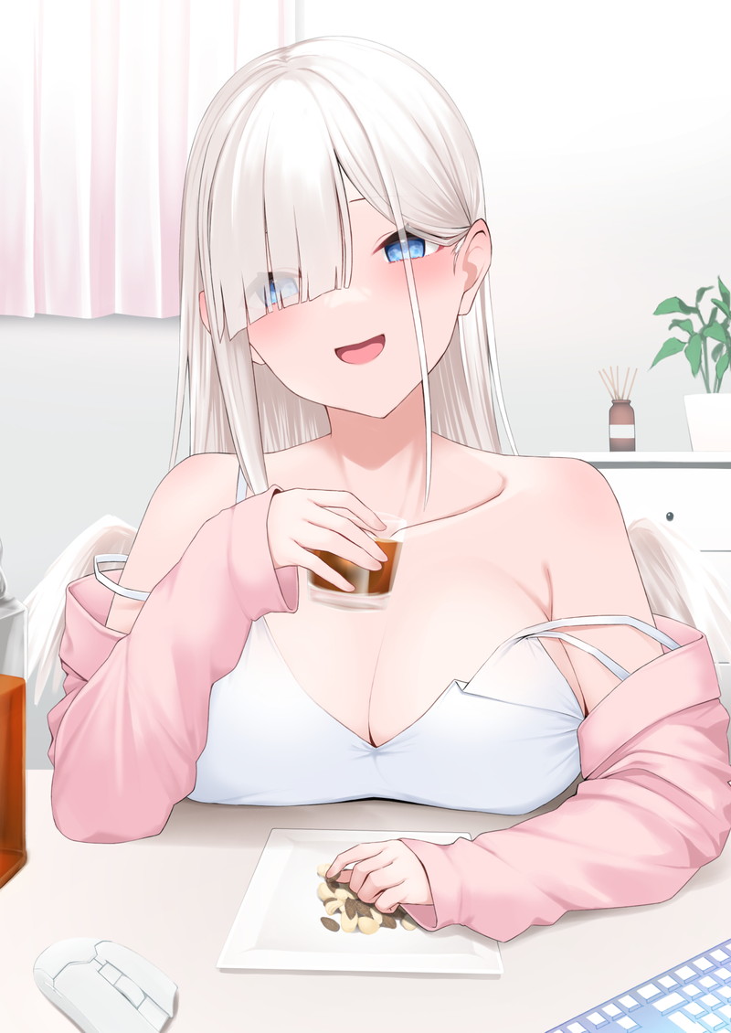 【二次】服や下着が脱げかかっている女の子たちのエロ画像 Part４４