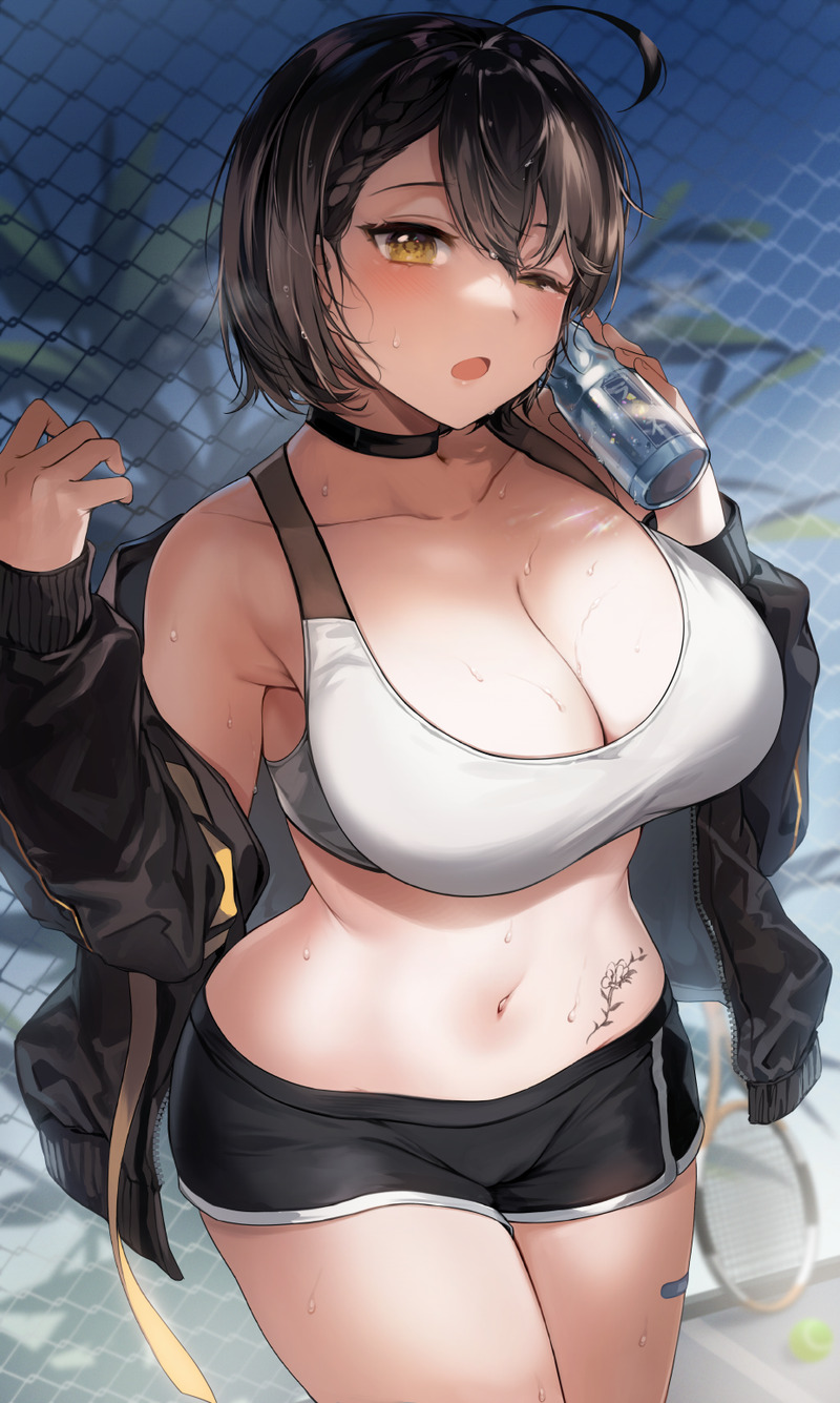 【二次】胸の谷間がエロい格好の女の子たちのエロ画像 Part２１