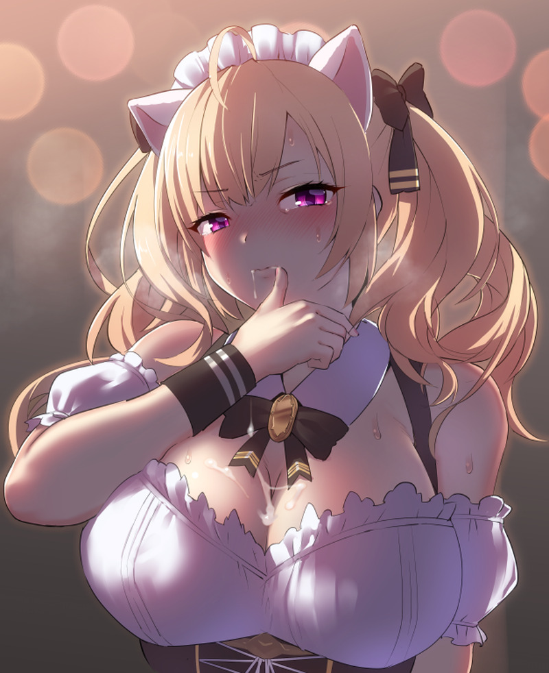 【二次】胸の谷間がエロい格好の女の子たちのエロ画像 Part２２