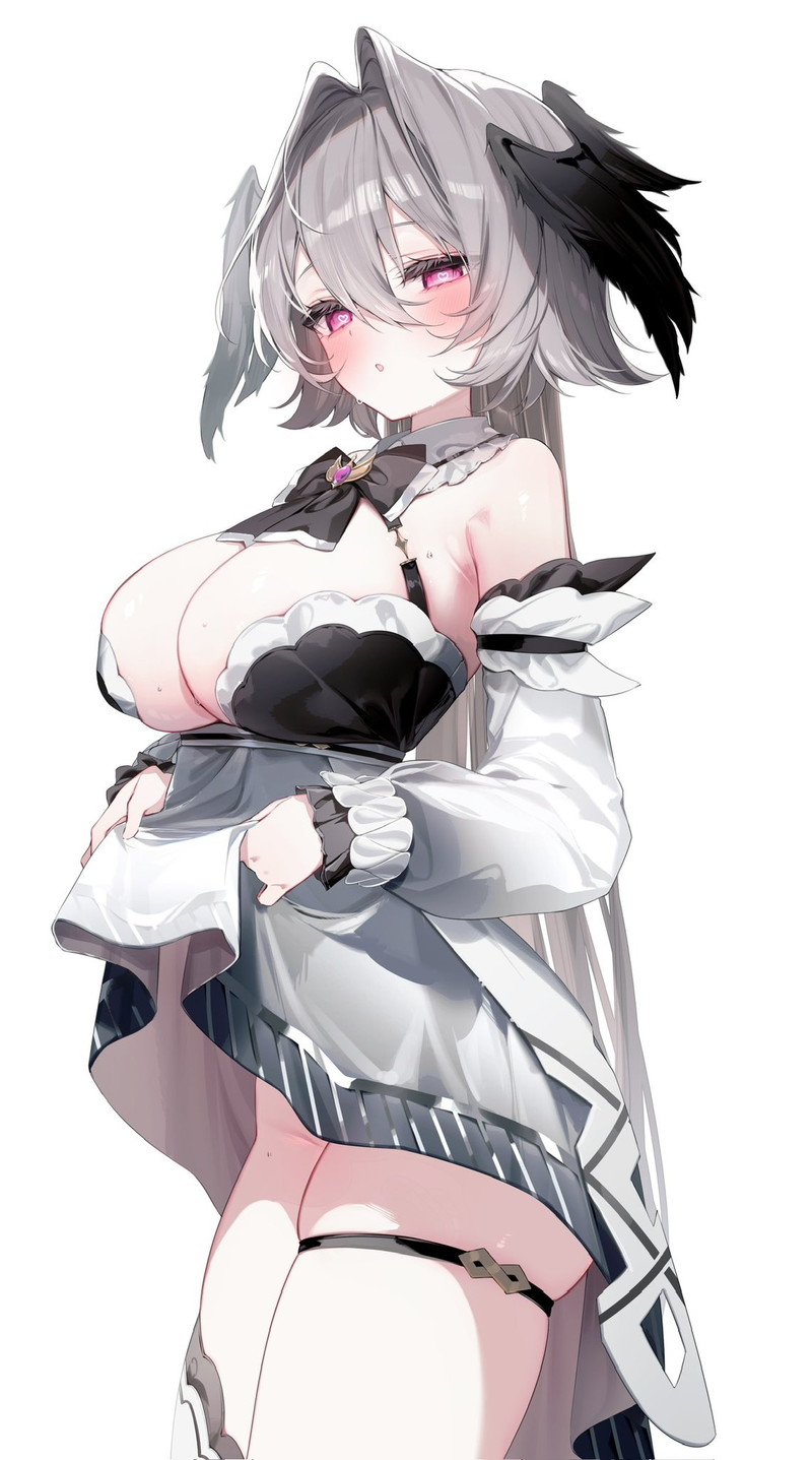 【二次】自分で服を捲って下着や身体を見せるたくし上げエロ画像 Part１６