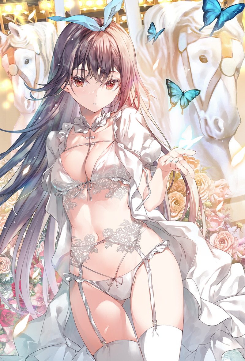 【二次】エッチなガーターベルトを付けた女子たちのエロ画像 Part１０