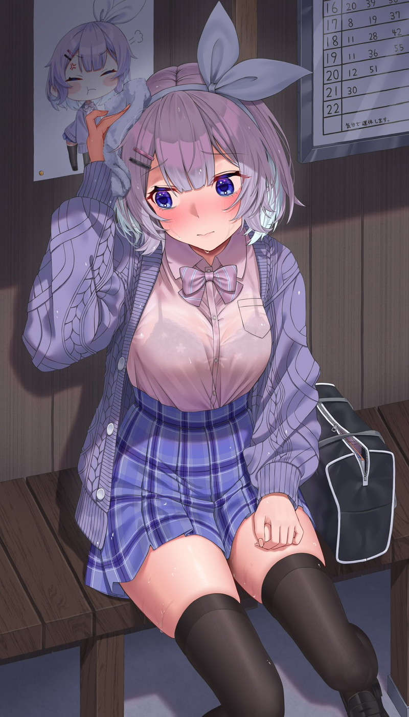 【二次】濡れ透けやスケスケな服を着た女の子のエロ画像 Part４６