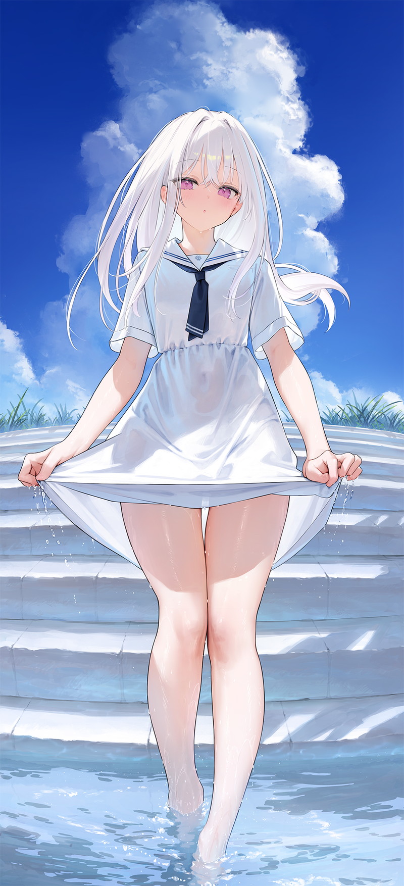 【二次】濡れ透けやスケスケな服を着た女の子のエロ画像 Part４６