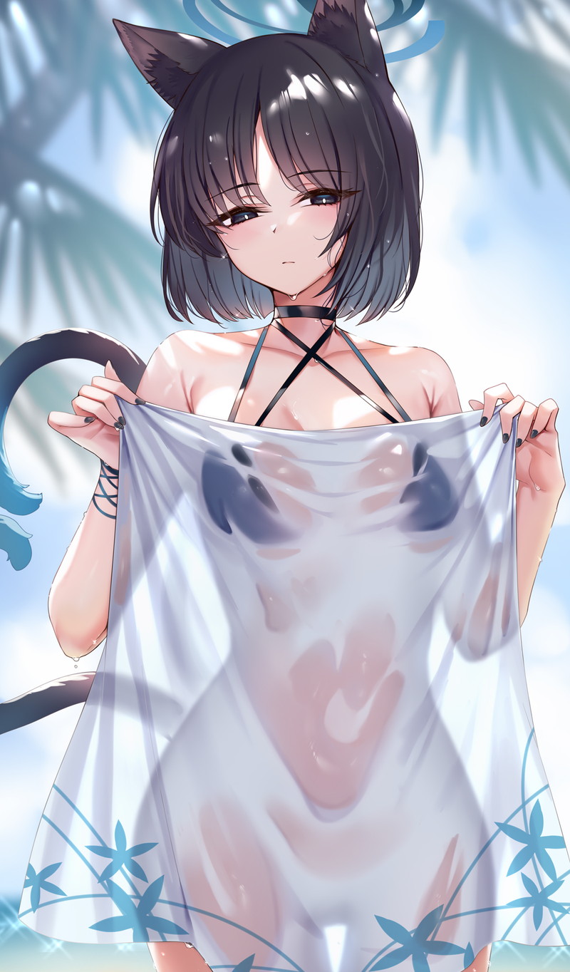 【二次】濡れ透けやスケスケな服を着た女の子のエロ画像 Part４６