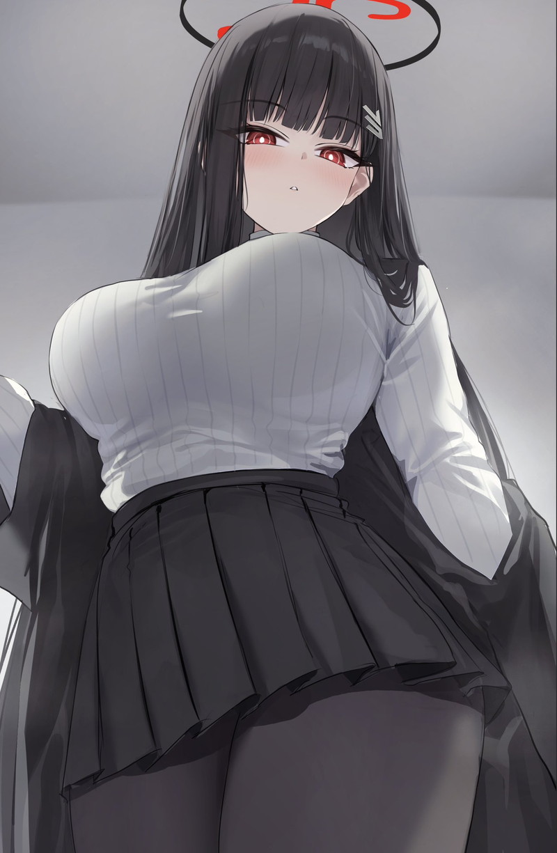 【二次】セーター、リブニットを着た女の子のエロ画像 Part２１