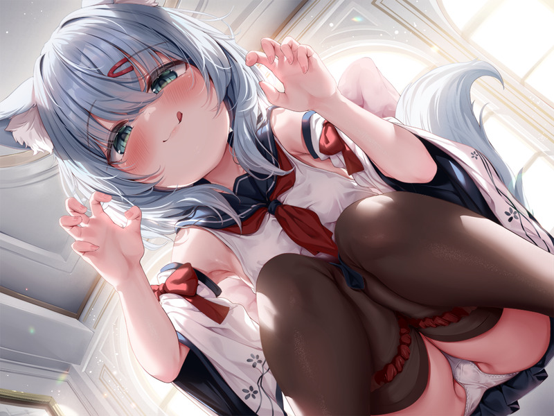 【二次】ローアングル、下から見上げているエロ画像 Part８７