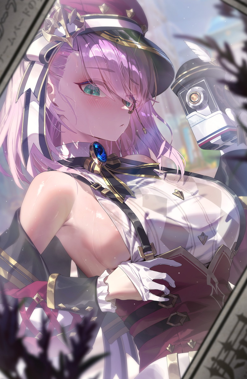 【二次】横乳、はみ出しおっぱいコスのエロ画像 Part７