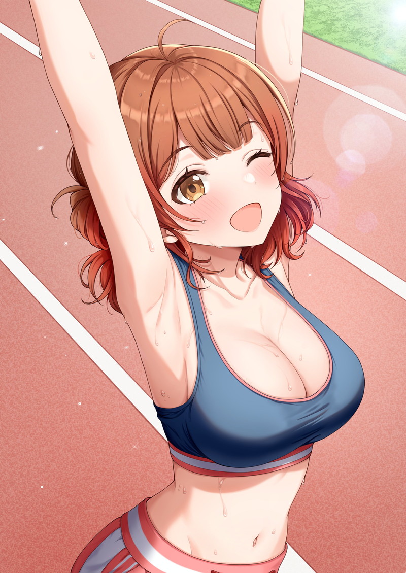 【二次】汗ばんだ肌や身体がエロい女の子の画像 Part３４