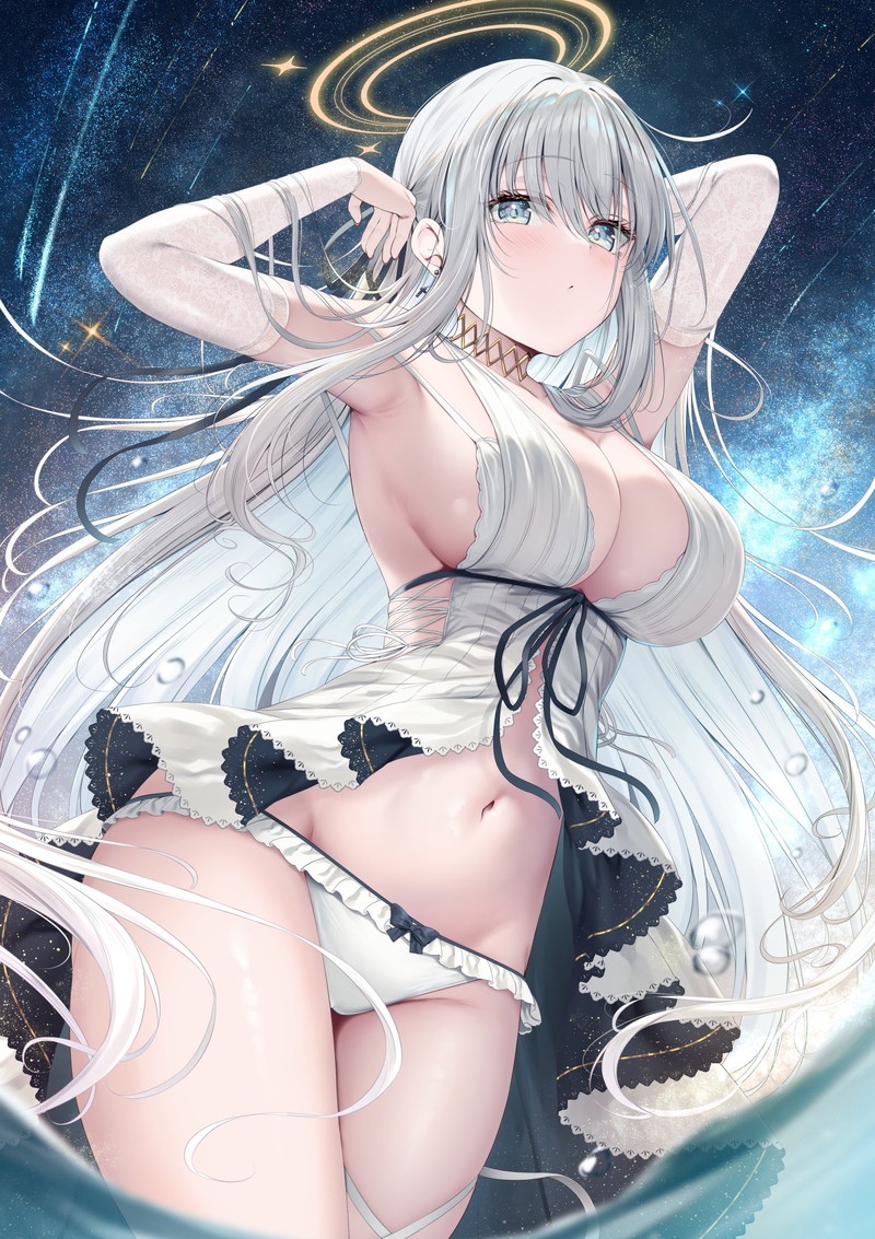 【二次】白髪、銀髪の女の子のエロ画像 Part８６