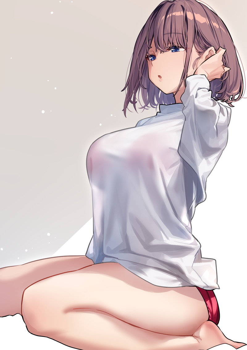 【二次】衣服に包まれた着衣おっぱいに興奮するエロ画像 Part３０